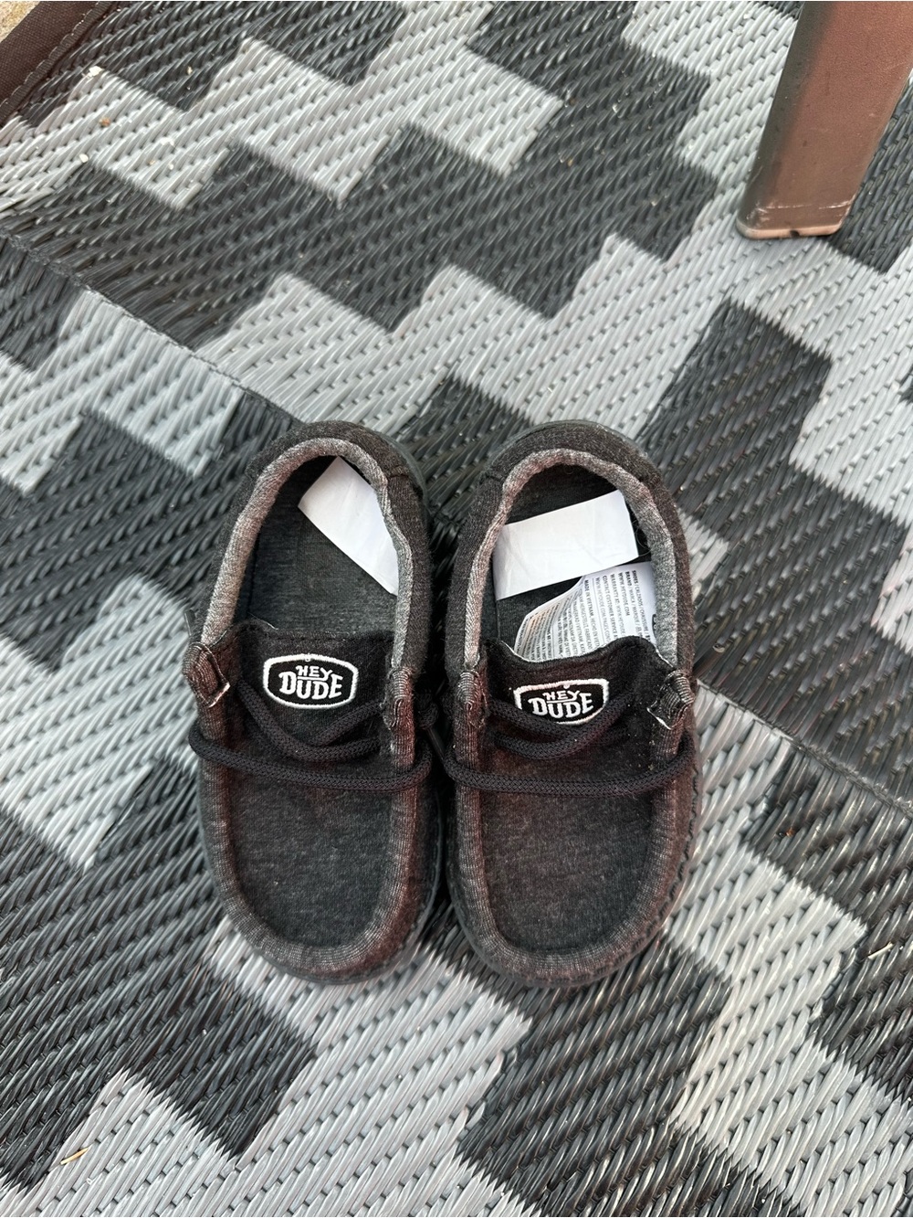 Hey Dude Kids Gray Slip-On Moccasins